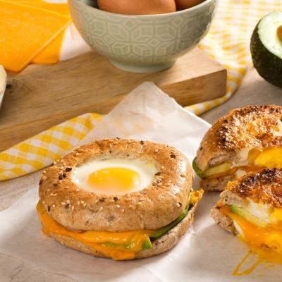 Egg Avocado and Bagel Egg in a hole CMS2