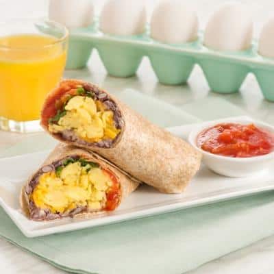Egg and Bean Burrito CMS
