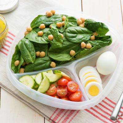 Pack and Go Salad with Hard Cooked Eggs 017