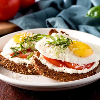 Ricotta Toast with Fried Egg CMS